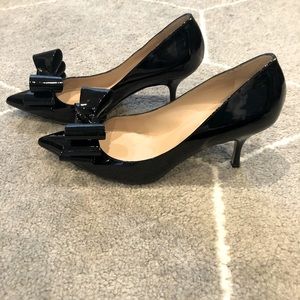 Valentino Bow Heels (Black Mid Heel)
